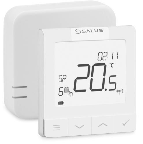 Salus WQ610RF bedzrátový týdenní programovatelný termostat Open-therm