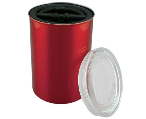 AIRSCAPE RED PLANETARY DESIGN 645771002145 červená vakuová dóza na kávu z nerezové oceli s kapacitou 1,8 litru průměr 120 mm výška 180 mm pro kávovar