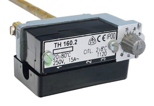 ALBA Hořovice M1000, MP2000, M501 myčka mycí stroj, termostat TH 167-3 svorky 20-100°C