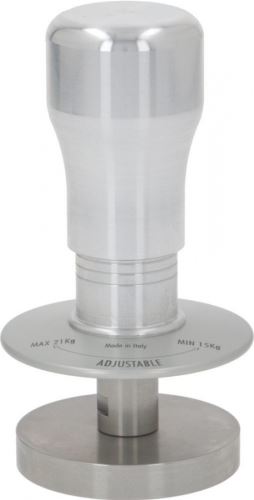 Ruční dynamometrický tamper průměr 58 mm s nastavitelným tlakem 15 a 21 kg pro kávovar