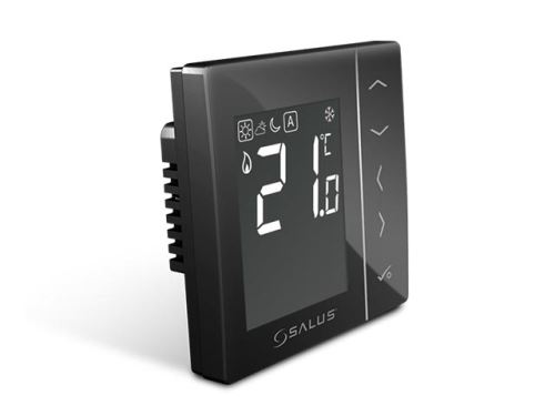 Salus VS35B digitální denní termostat černý podomítkový