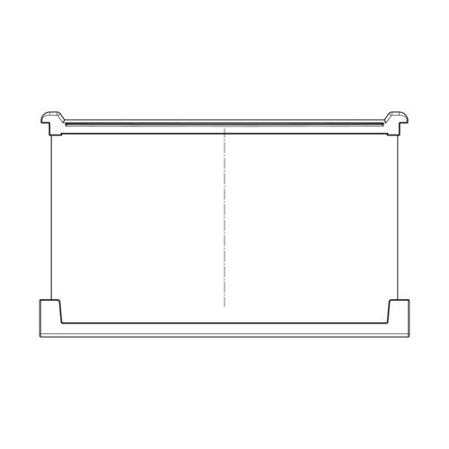 Aeg Electrolux Zanussi náhradný diel 2062794348 originálna polica 458 x 287 mm pre chladničku