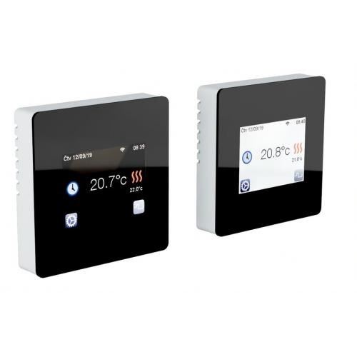 Termostat TFT Wifi černý, programovatelný snímá teplotu prostoru i podlahy