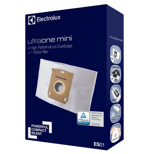 Aeg Electrolux 9001670109 ES01originální sáčky 4 kusy + 1 kus filtr motoru do vysavače UltraOne Mini