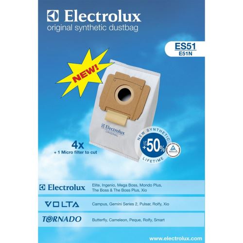 Aeg Electrolux 9002565449 ES51 originální syntetické sáčky 4 kusy + 1x mikrofiltr do vysavače