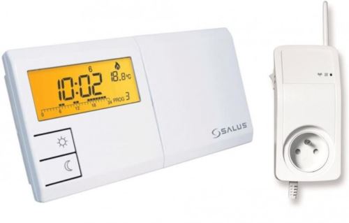 Bezdrôtový týždenný programovateľný termostat Salus 091FLTX+ s priechodnou zásuvkou