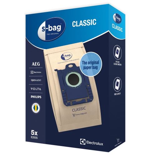 Aeg Electrolux Zanussi 9001684621 originální sáčky S-Bag CLASSIC E200S 5 kusů  do vysavače